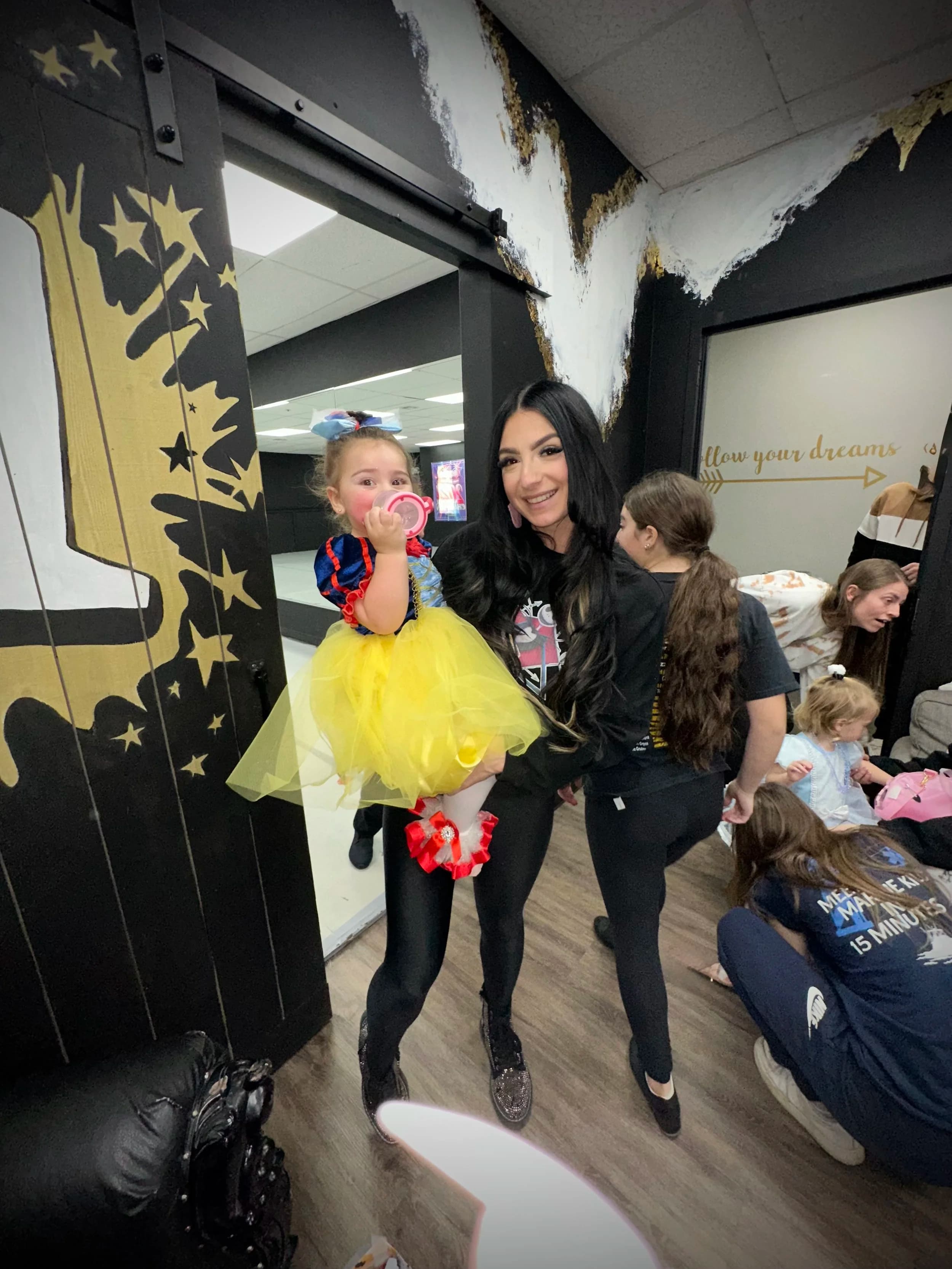 Toddlers in Tiny Tots summer dance class at DXNY