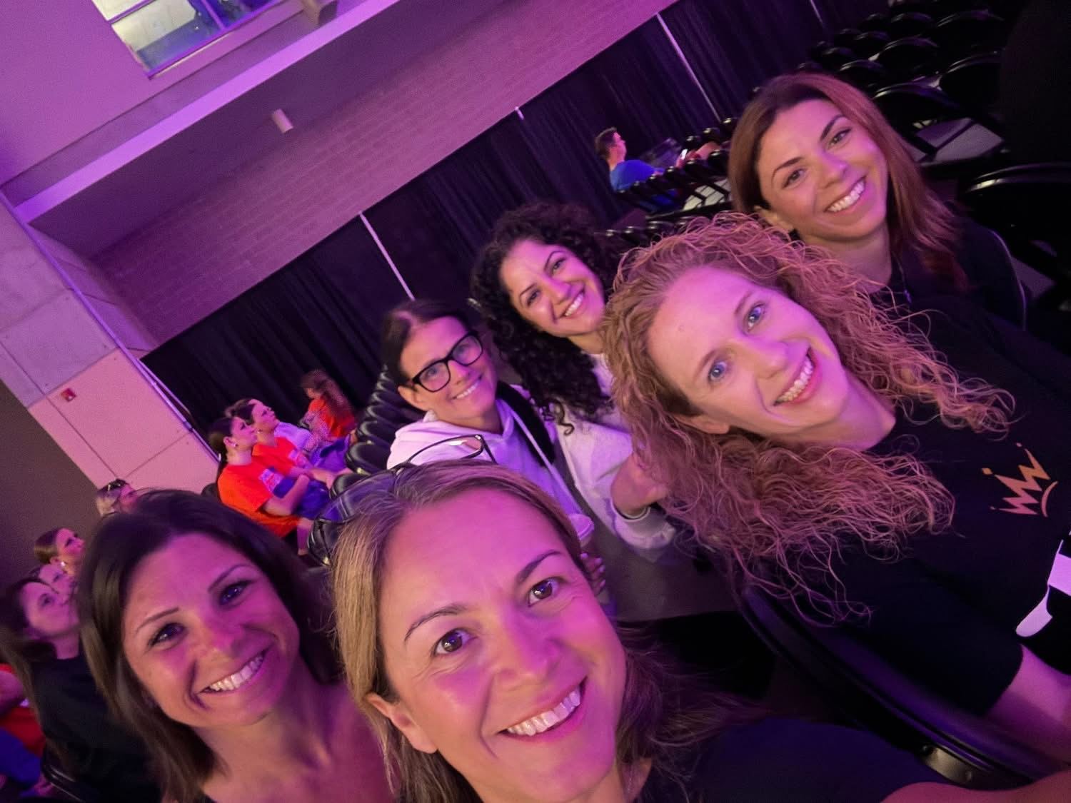 DXNY dance moms together in the audience at Nationals in Ocean City