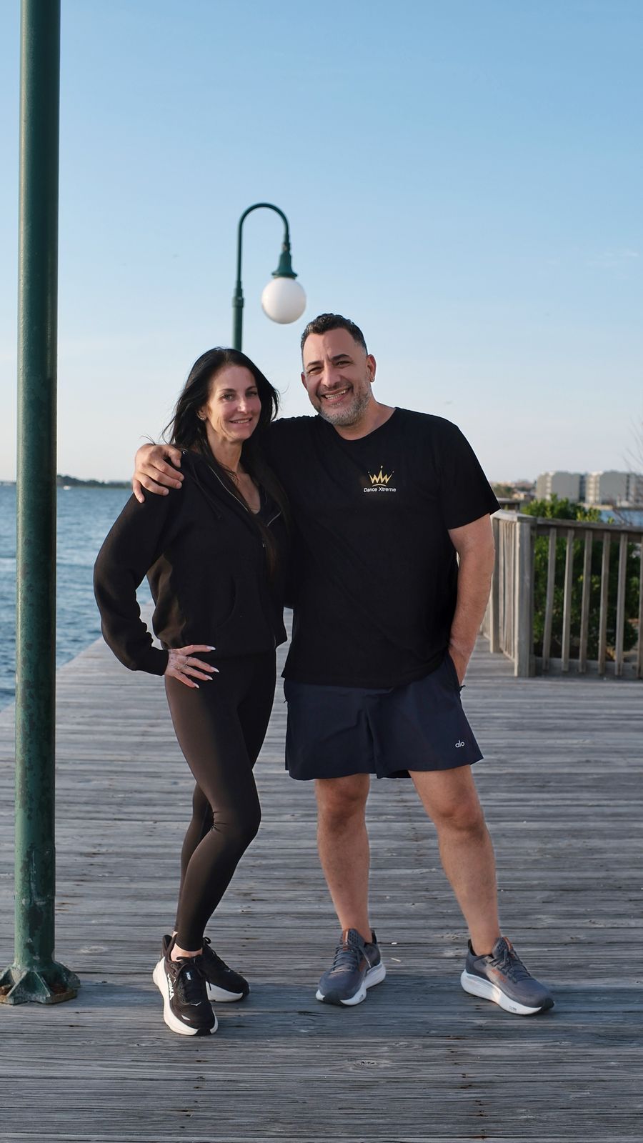 Michelle and Mike, the owners of DXNY, on the boardwalk in Ocean City during Nationals week